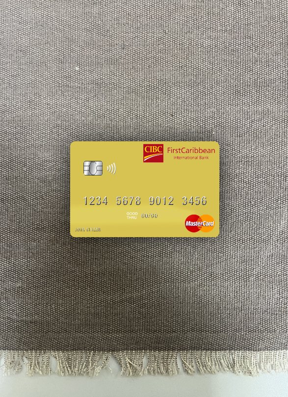 Saint Vincent and the Grenadines FirstCaribbean International Bank mastercard photolook front